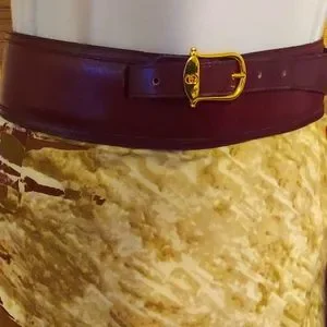 Awesome Gucci leather double G belt, burgundy  gold buckle, 80s vintage Gucci | Accessories | Awesome Gucci Leather Double G Belt  main image 4